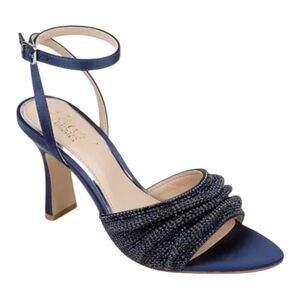 Jewel Badgley Mischka Women's Huntley Blue Ankle Strap Evening Sandals Size 8.5